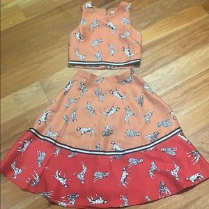 NWT Hutch Anthropologie Dog set, size 4